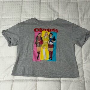 Gray Clueless Graphic T-Shirt